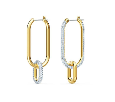 Aretes Geométricos de Doble Aro Asimétricos Retro - Image 6