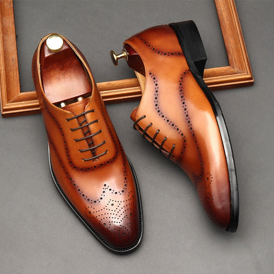 Zapatos Formales de Cuero para Hombre Punta Afilada Estilo Británico - Image 7