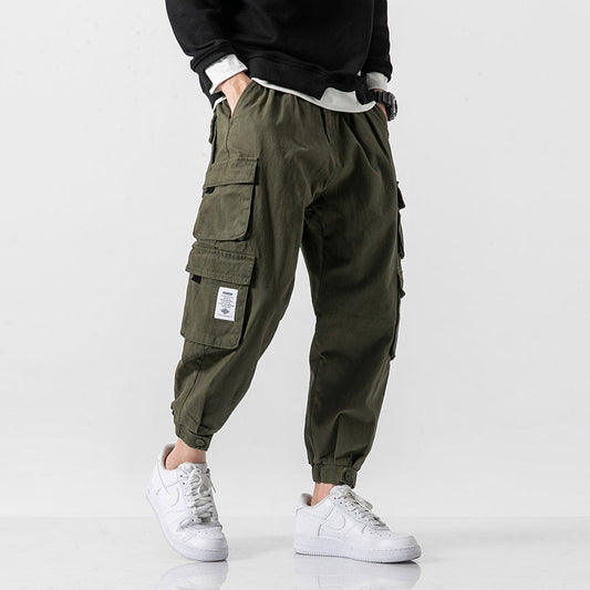 Pantalones Militares Tapered de Algodón Japonés para Hombre