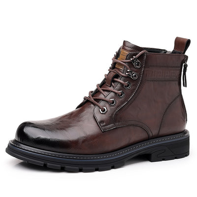 Botas de Trabajo Estilo Británico en Cuero - Calzado Profesional Versátil - Image 5