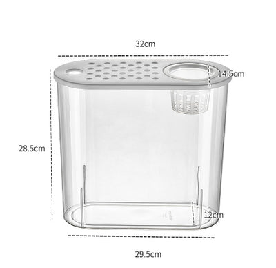 Pecera Ecológica de Acrílico Transparente para Peces de Agua Fría - Image 13
