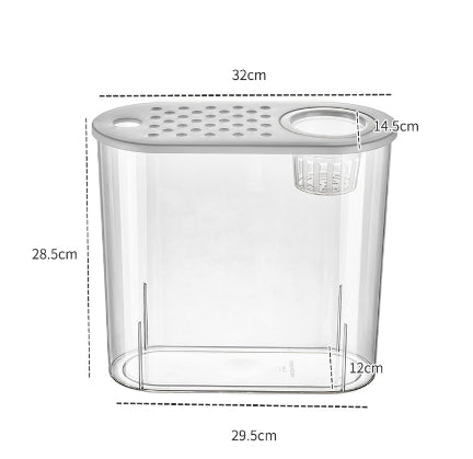 Pecera Ecológica de Acrílico Transparente para Peces de Agua Fría - Image 13