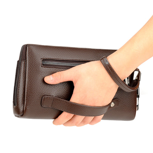 Cartera de Cuero para Hombre con Cierre de Contraseña Anti-robo - Image 3