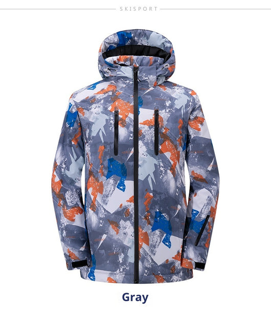 Chaqueta de Esquí Impermeable Acolchada para Hombre y Mujer - Image 17