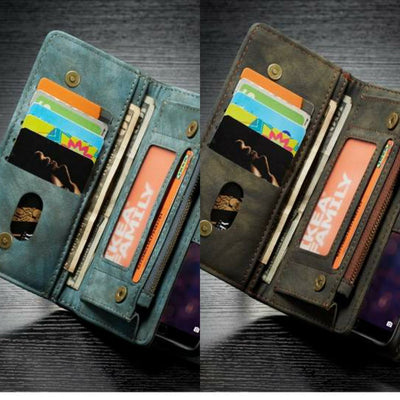 Funda de Cuero para Celular con Cierre