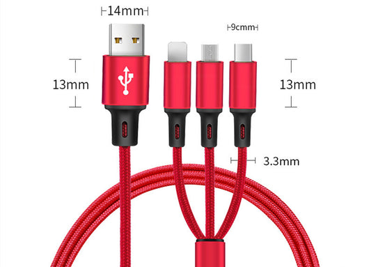 Cable de Datos 3 en 1 Compatible con Apple - Image 2