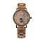 Reloj de Madera para Hombre con Fondo de Acero y Forro Interior