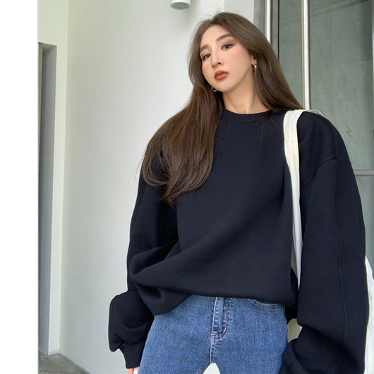 Blusa Suéter Holgada para Mujer Cuello Redondo - Image 16