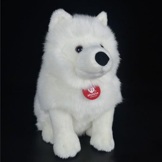 Peluche Samoyedo Realista - Juguete Animal de Simulación