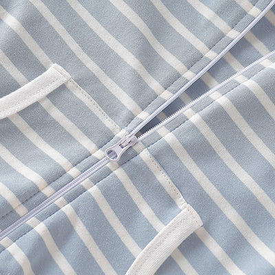 Jumpsuit de Algodón a Rayas Azul - Image 15