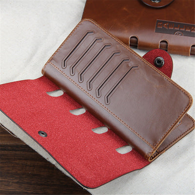 Cartera Vintage Trifold con Portadocumentos - Estilo Hunter - Image 5