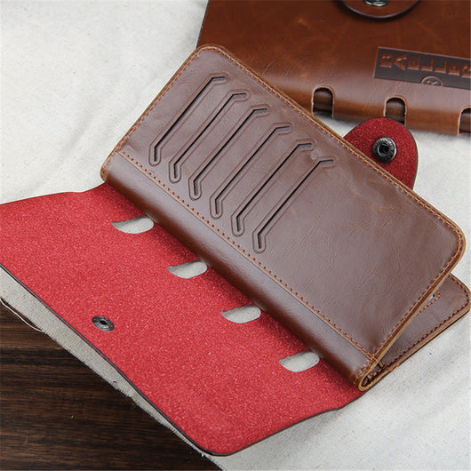 Cartera Vintage Trifold con Portadocumentos - Estilo Hunter - Image 5