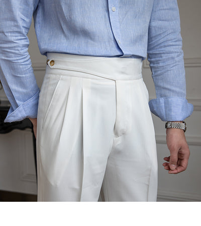 Pantalones Cortos Rectos Blancos para Hombre - Estilo Verano - Image 8