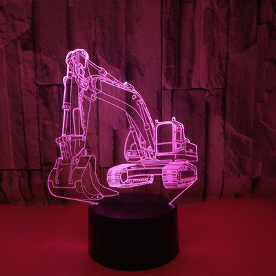 Lámpara 3D Excavadora