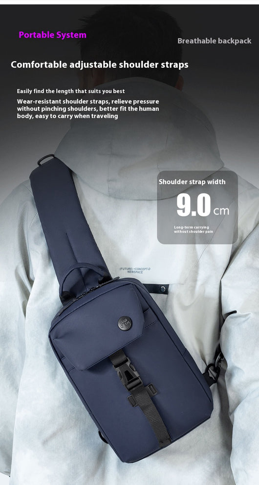 Mochila Casual de Gran Capacidad con Bolsa Pectoral - Diseño Moderno y Funcional - Image 10
