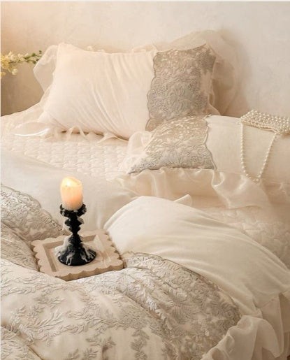Juego de Cama Princesa Retro Francés de Lujo para Todas las Estaciones - Image 10
