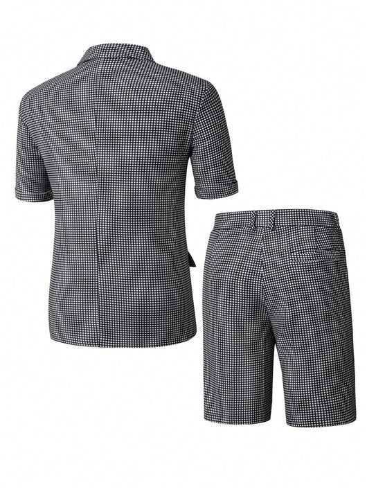 Traje Slim Fit Cuadros para Hombre - Estilo Ejecutivo Casual - Image 10