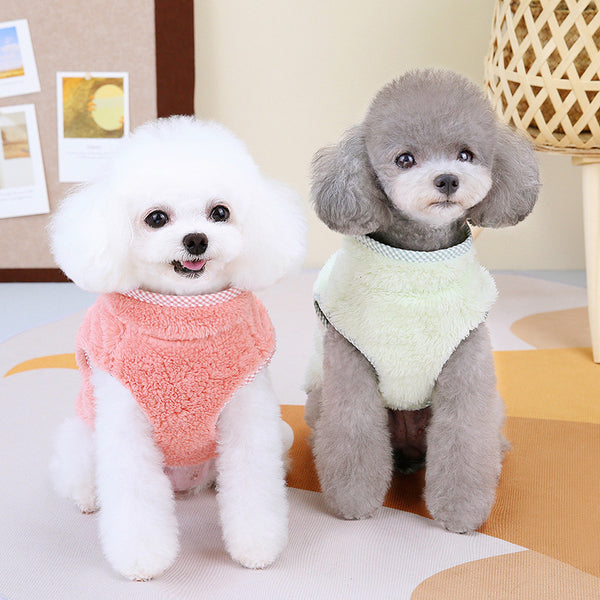 Chaleco Térmico Cuadrillé para Mascotas
