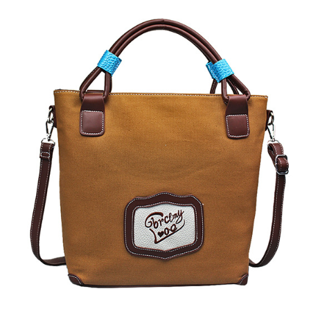 Bolsa de Lona Bordada Artesanal - Image 3