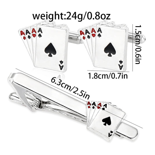 Gemelos de Póker y Pasador de Corbata Ejecutivo - Image 2