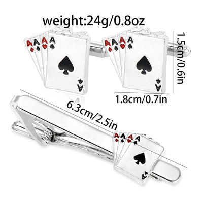 Gemelos de Póker y Pasador de Corbata Ejecutivo - Image 2