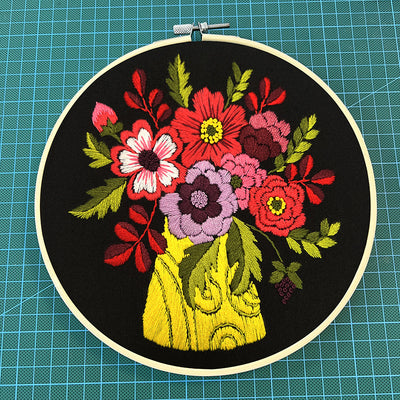Kit de Costura para Cuadro Tridimensional con Flores Artesanales - Image 19
