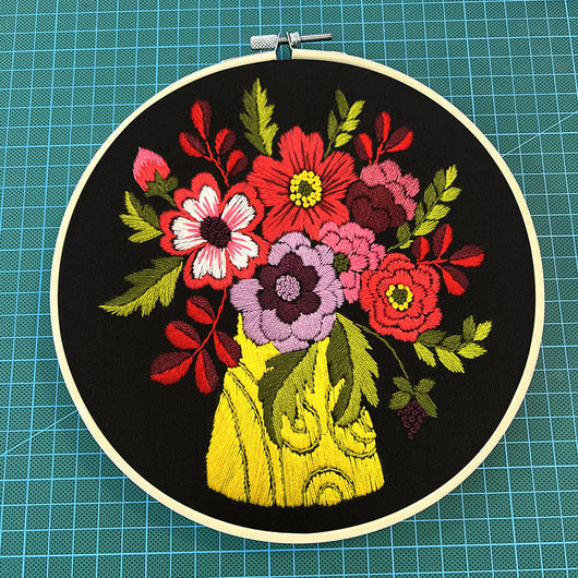 Kit de Costura para Cuadro Tridimensional con Flores Artesanales - Image 19