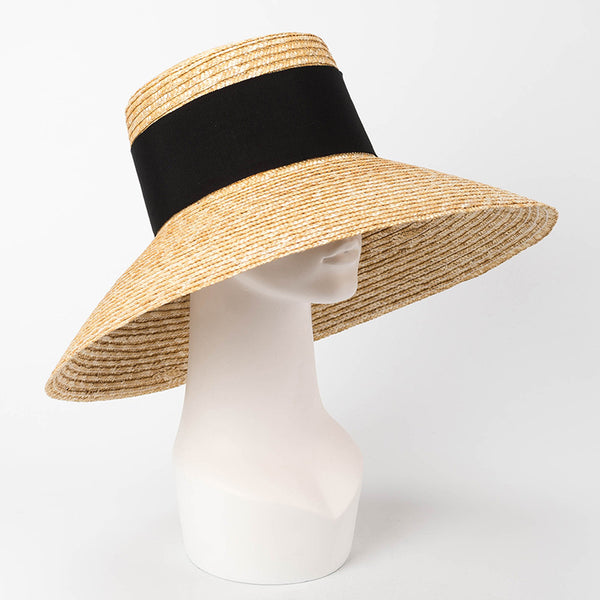 Sombrero de Paja con Ala Ancha para Protección Solar Total