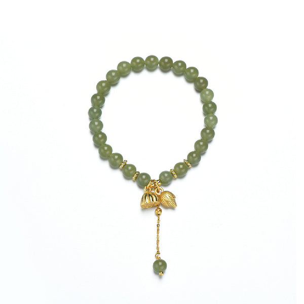 Pulsera de Jade Hotian con Aleación - Armonía y Elegancia - Image 5