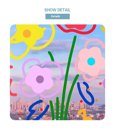 Pegatinas Decorativas de Flores para Ventanas - Adhesivos Estáticos Reutilizables - Image 8