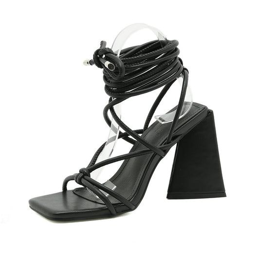 Sandalias de Tacón Alto Estilo Romano con Tira al Tobillo 11cm - Image 6