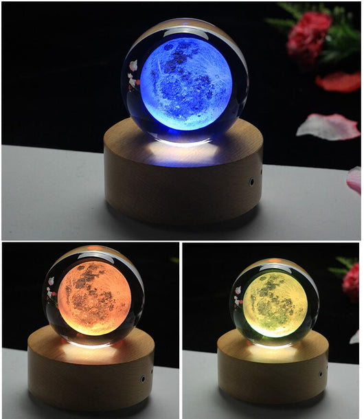 Esfera de Cristal Luna con Grabado 3D por Láser - Image 8