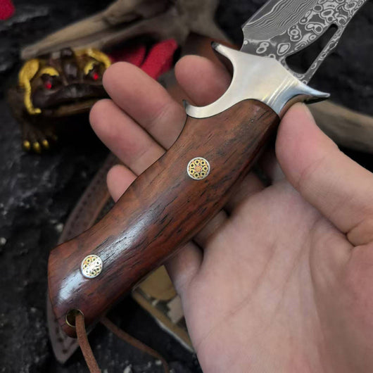 Cuchillo de Exterior con Hoja Damasco - Image 11