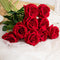 Ramo de Rosas Rojas Artificiales para Decoración del Hogar