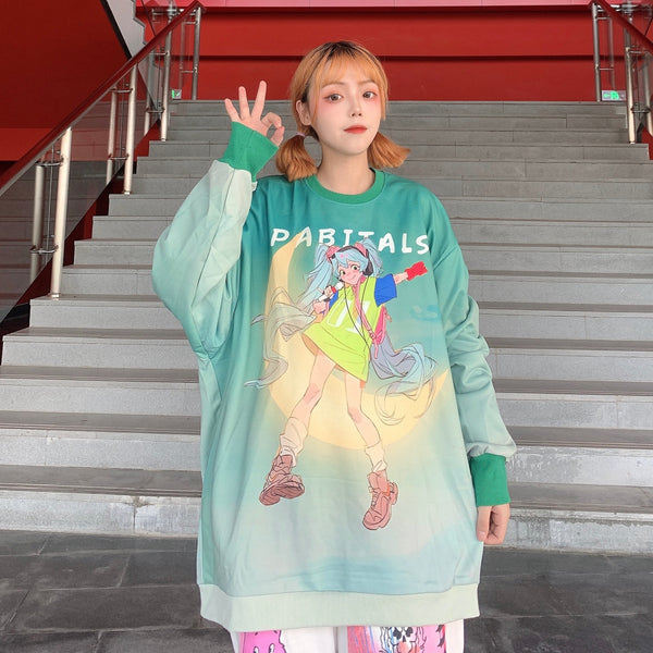 Sudadera Manga Larga Moon Girl