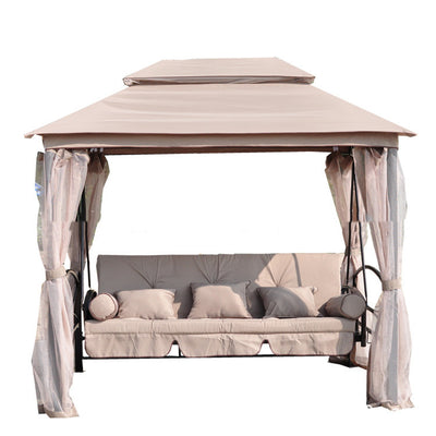 Sillón Mecedora de Hierro Forjado para Tres Personas - Ideal para Terrazas y Patios - Image 8