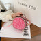 Bolso Redondo Pequeño con Letras