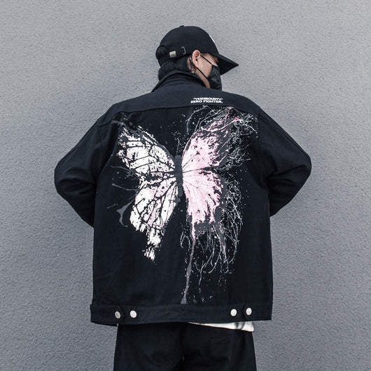 Chaqueta Denim Hip Hop Estampada para Jóvenes - Image 10