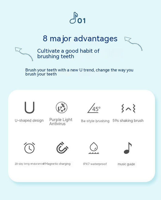 Cepillo de Dientes Inteligente con Guía de Voz Musical para Niños - Image 7