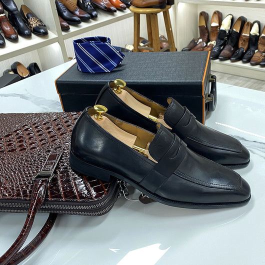 Mocasines de Cuero Italiano Clásico para Negocios - Image 17