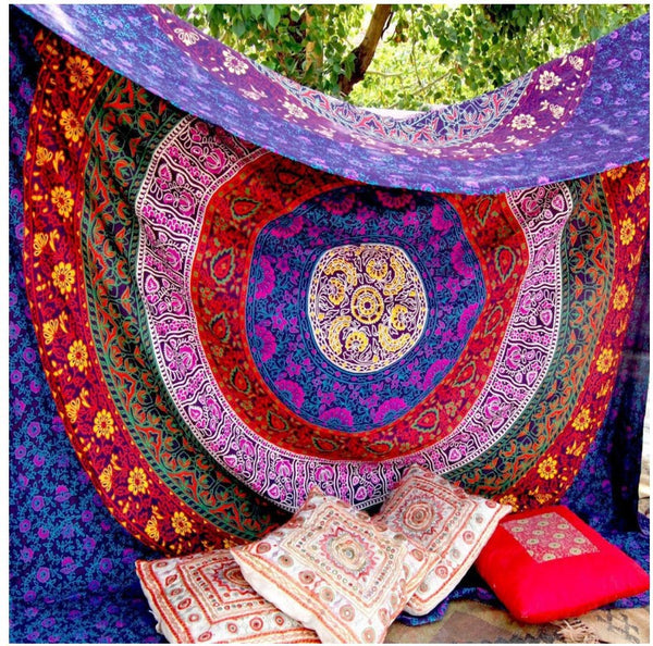 Tapiz Mandala Indio Grande - Decoración Bohemia