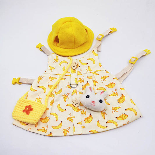 Arnés y Correa de Paseo para Conejo - Diseño Banana con Tracción Segura
