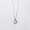 S925 Plateado Necklace Female Hollow Sun Cute Ray Short Clavicle Chain Plateado