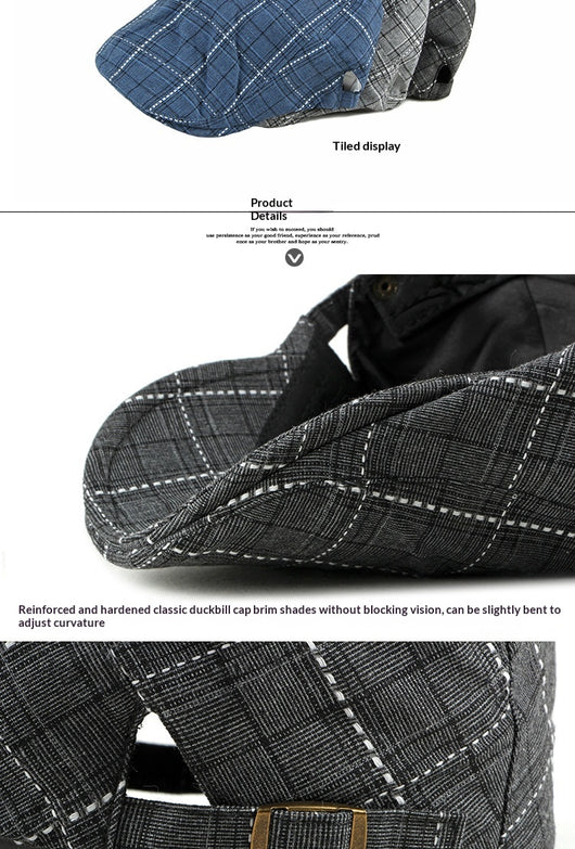 Gorra Vintage British Gingham para Hombre - Image 7
