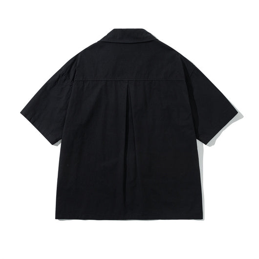 Camisa Cargo Retro con Bordados Divertidos - Estilo Casual de Verano - Image 5