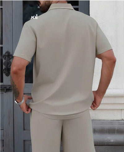 Conjunto de Camisa y Pantalones Cortos con Estampado en Solapa - Image 13