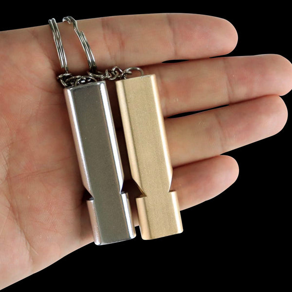 Silbato de Supervivencia Aluminio Doble Frecuencia para Emergencias