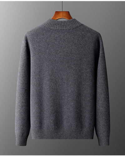 Suéter Cuello Alto Corto Tejido Grueso para Hombre - Image 19