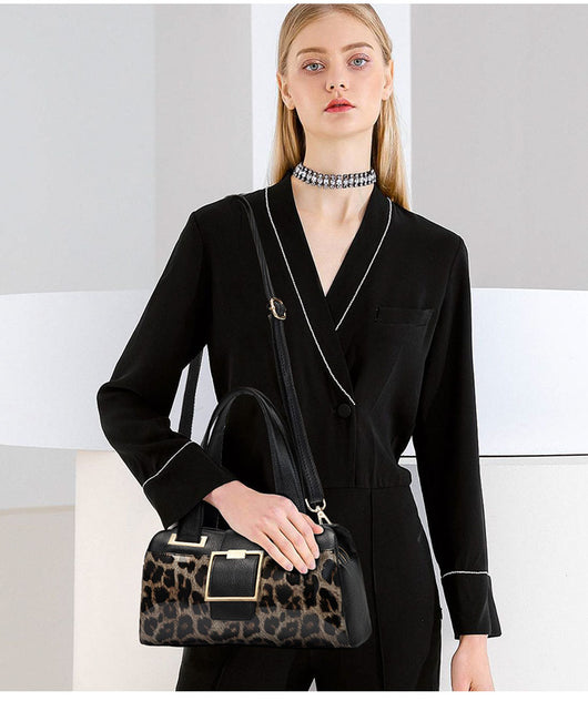 Bolso Bandolera Leopardo Mujer - Capacidad Grande con Estilo Sofisticado - Image 20
