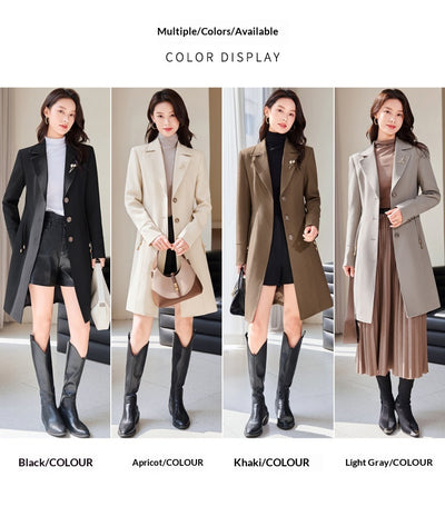 Gabardina Elegante para Mujer - Estilo Clásico y Sofisticado - Image 18
